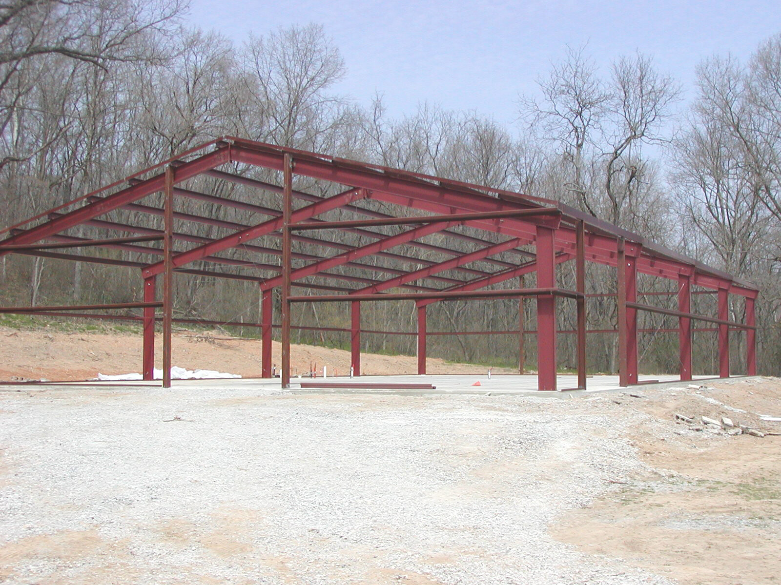 red iron frame